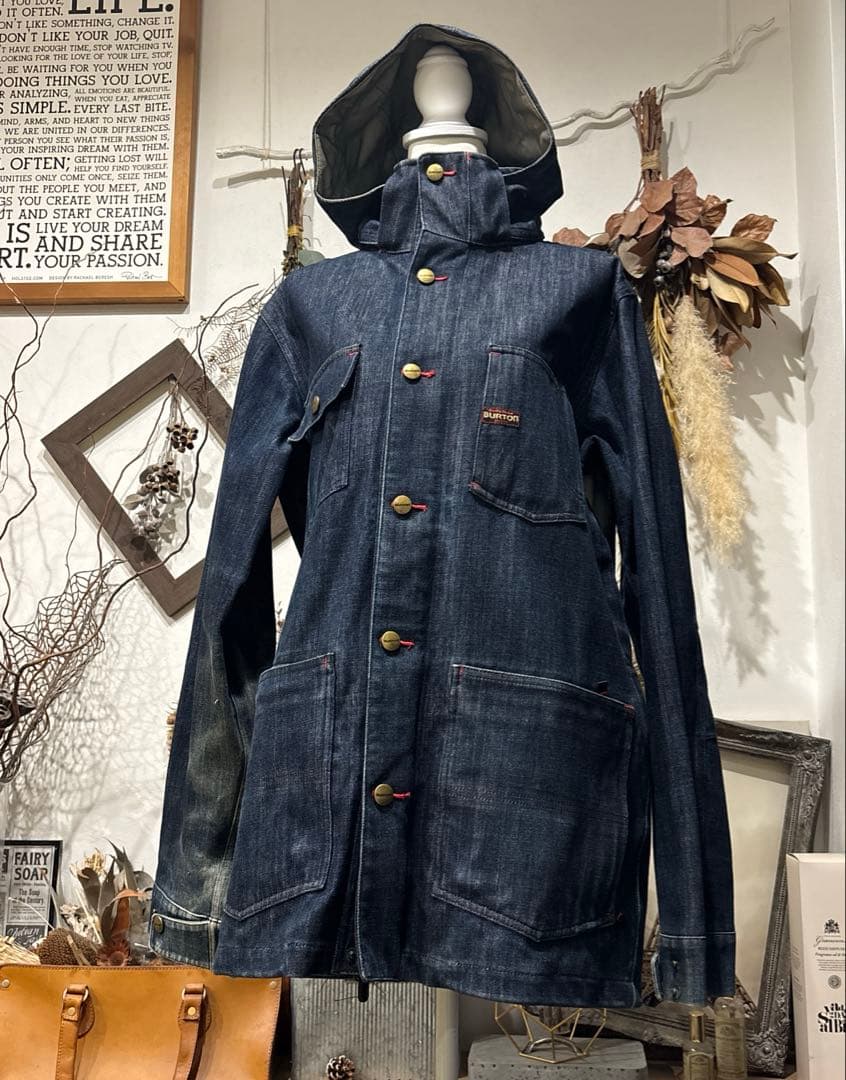 【BURTON】GORE-TEXデニムジャケット デニムカバーオール　上下セット