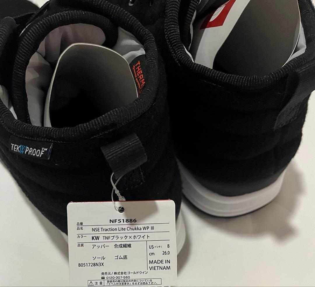 新品ザノースフェイス ヌプシトラクションライトチャッカウォータープルーフⅢ