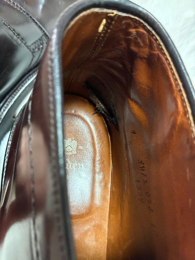 27cm オールデン　チャッカブーツ　バーガンディー　純正シューツリー、袋付き