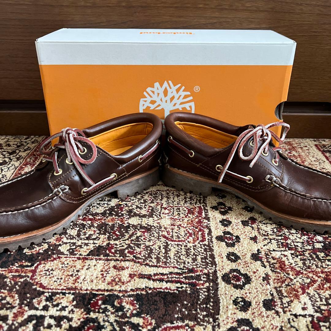 Timberland 3eye classic lug brown ローファー