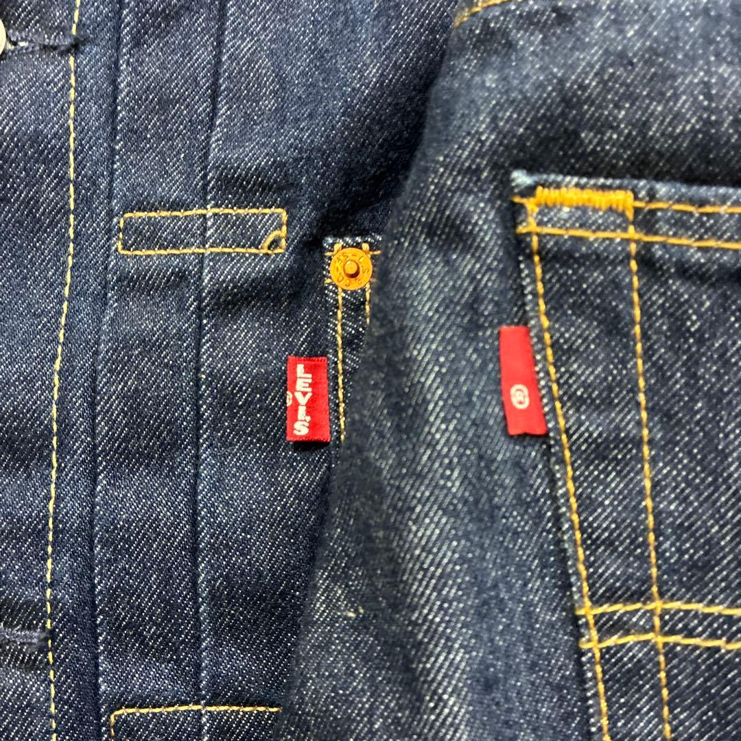 リーバイス 濃紺デニムセットアップ 1st トラッカージャケット 501 W33