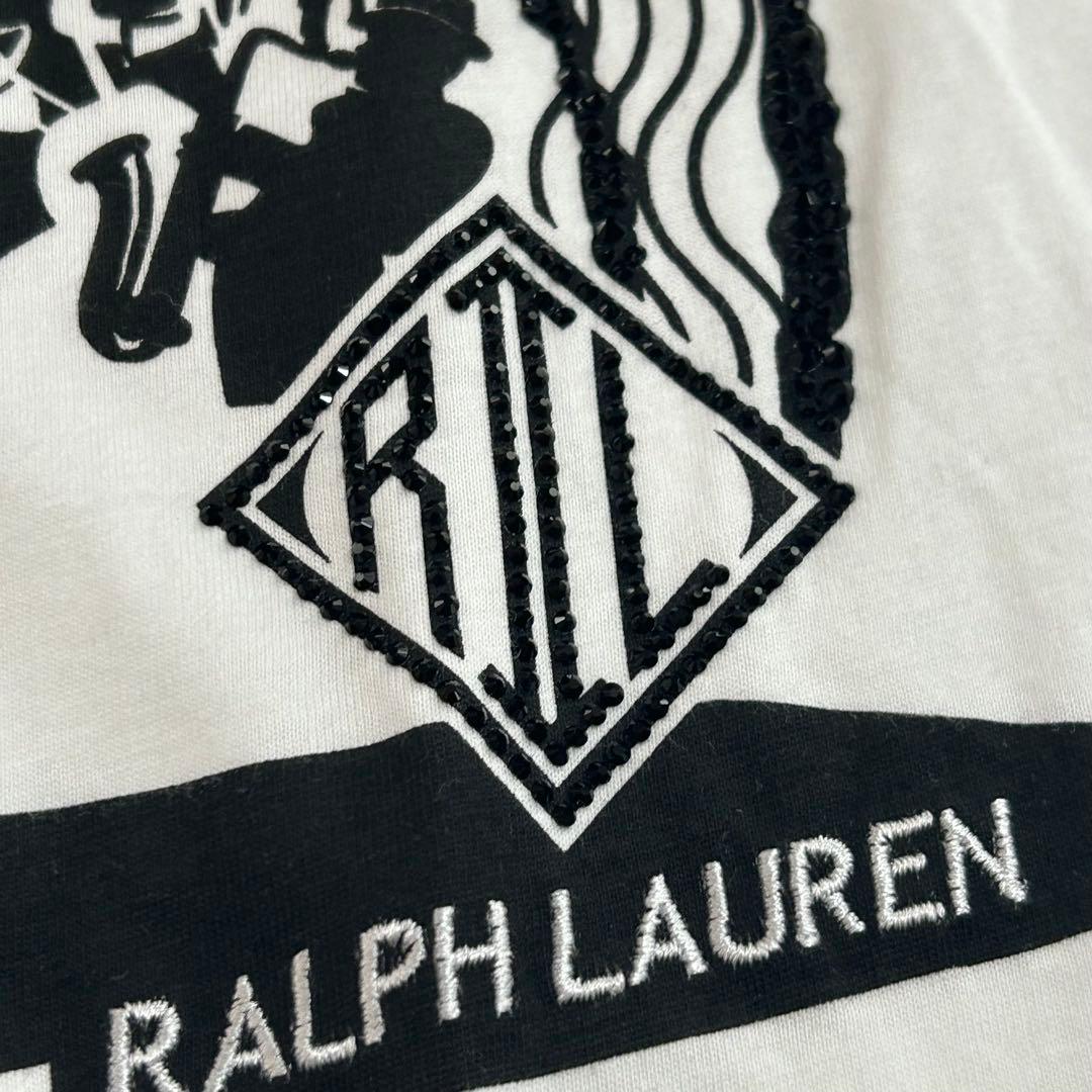 美品꧁ラルフローレン꧂エンベリッシュド ジャズ クラブ ジャージー Tシャツ