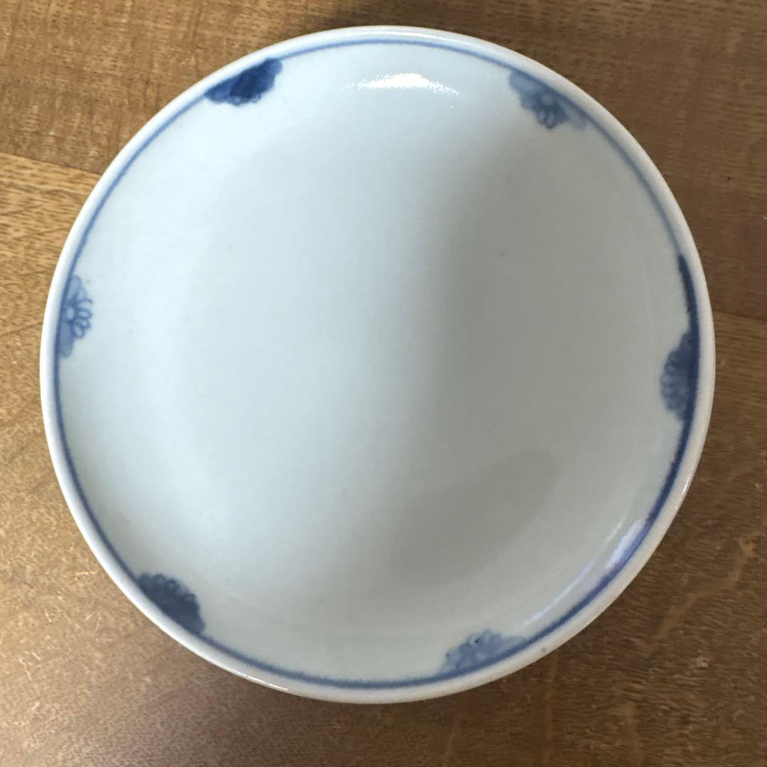 藤塚光男　平皿　染め付け　６枚