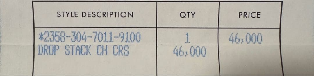 Chrome Hearts スタックドロップピアス