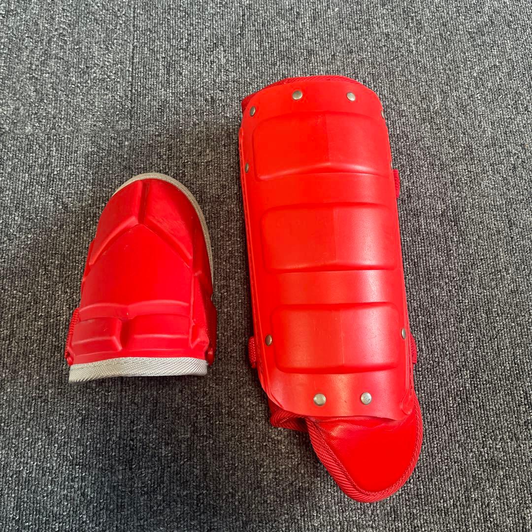 赤 フットガード エルボガード