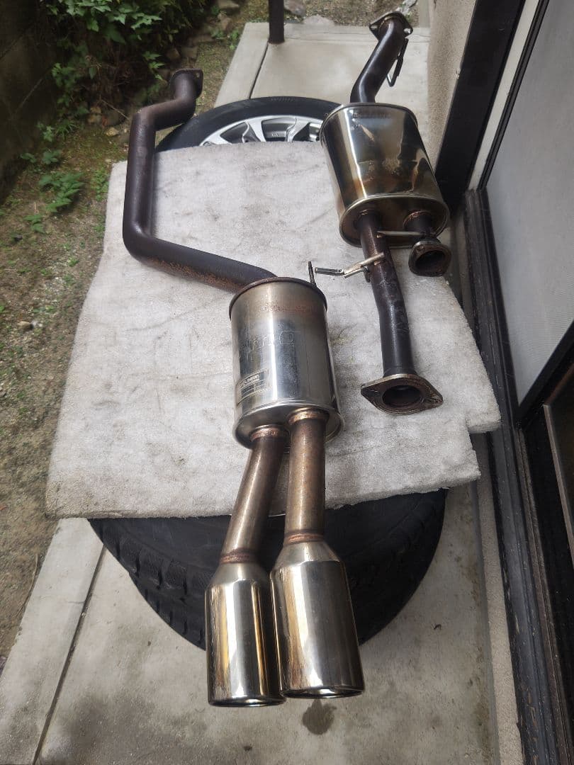 エルグランドE51　WELDUN　NISMO ステンレス デュアルエンドマフラー