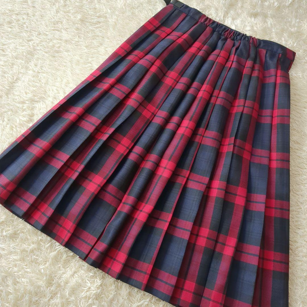 新品タグ付♥オニールオブダブリン　巻きスカート　プリーツ　チェック　膝丈　12