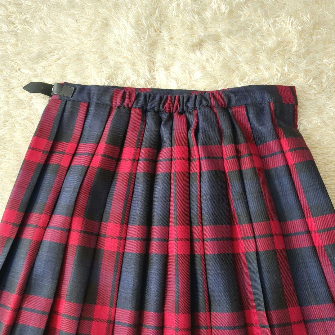 新品タグ付♥オニールオブダブリン　巻きスカート　プリーツ　チェック　膝丈　12