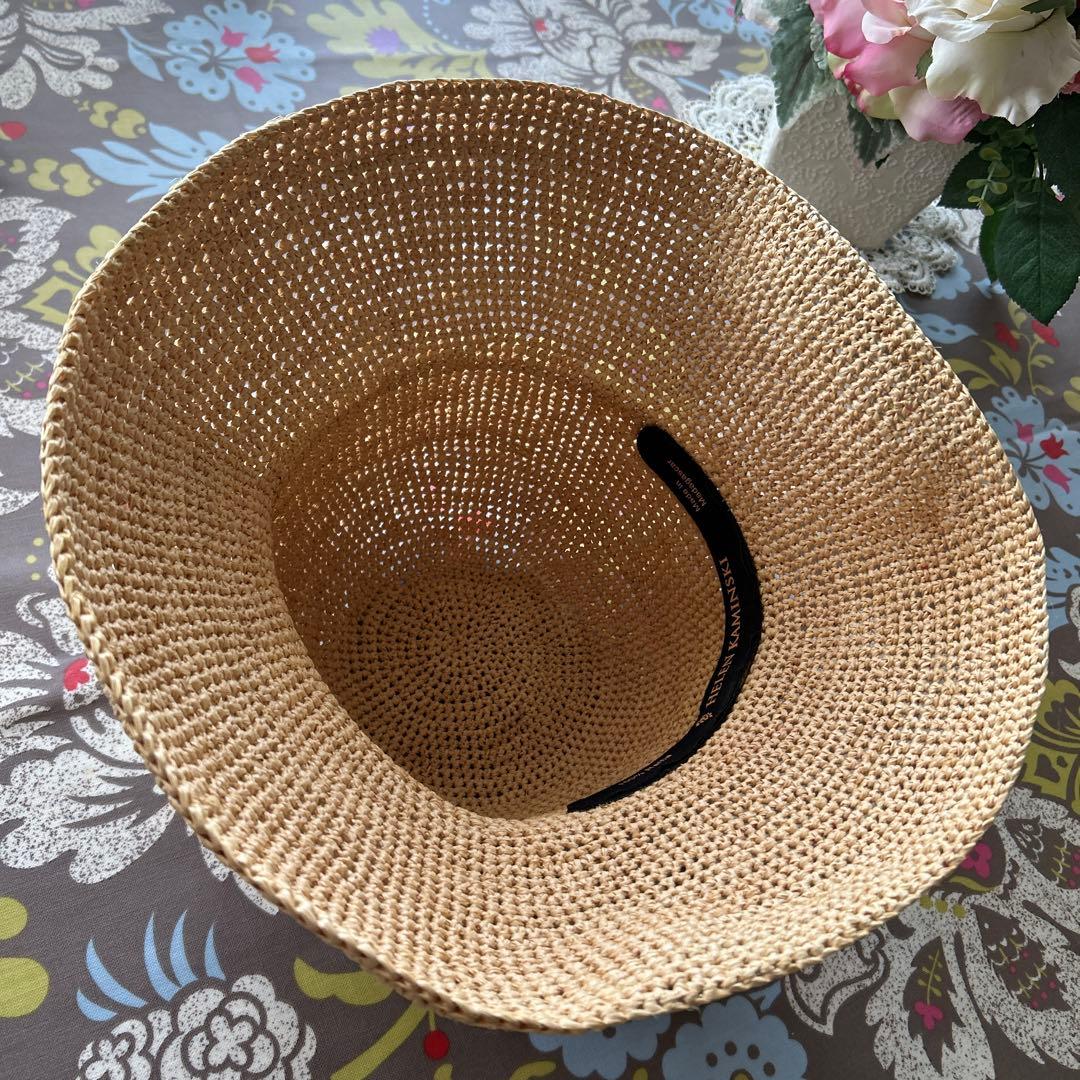 ヘレンカミンスキー　ラフィア麦わら帽子 つば広