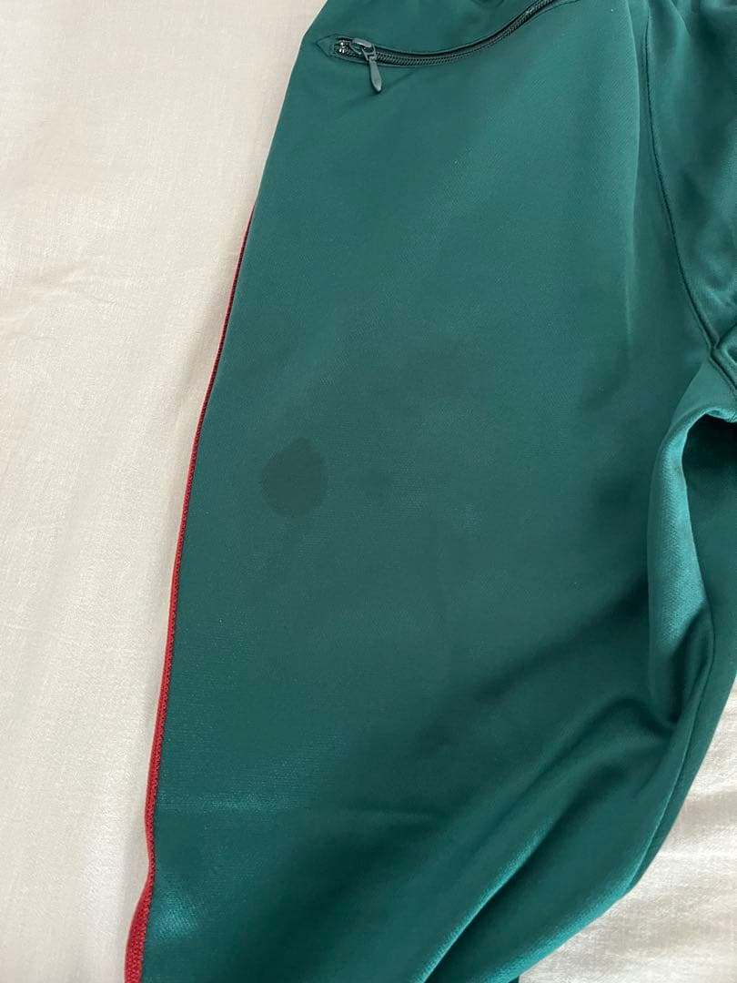 グリーン サイドストライプ パンツ