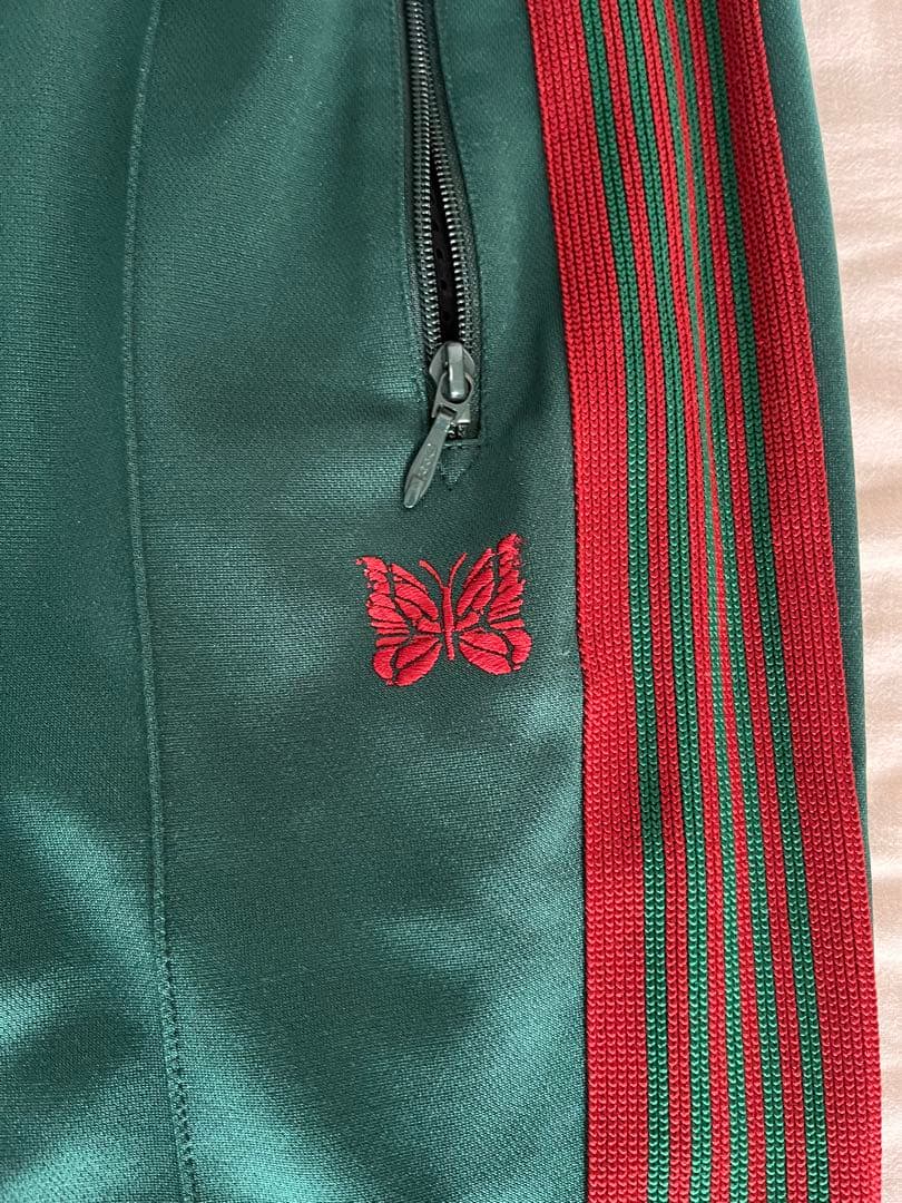 グリーン サイドストライプ パンツ