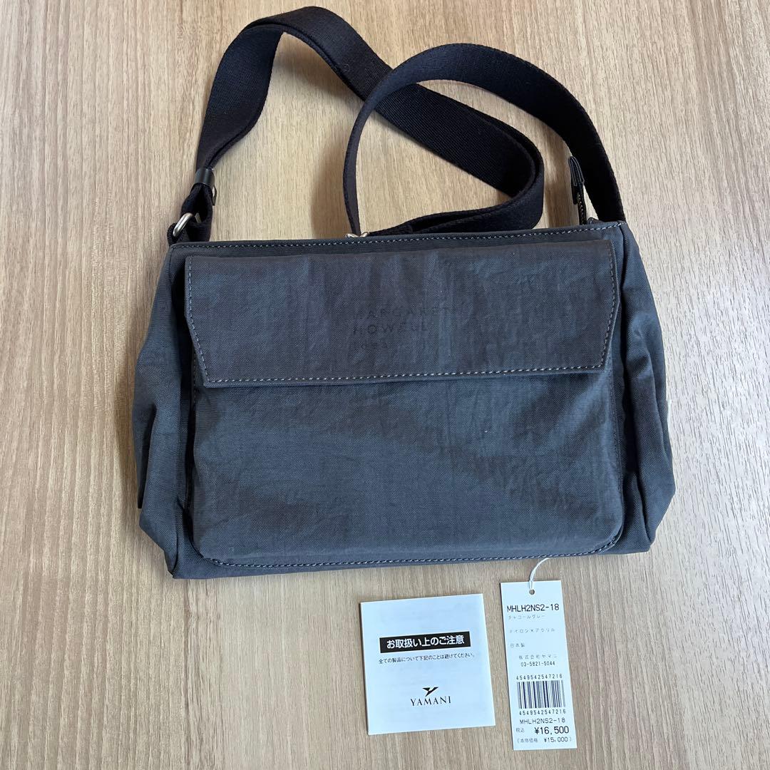 MARGARETHAWELL ideaダークグレー ショルダーバッグ