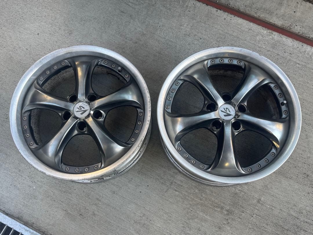 Work VS-KF ブラックバーニング 18×8J ＋34 当時物 2本