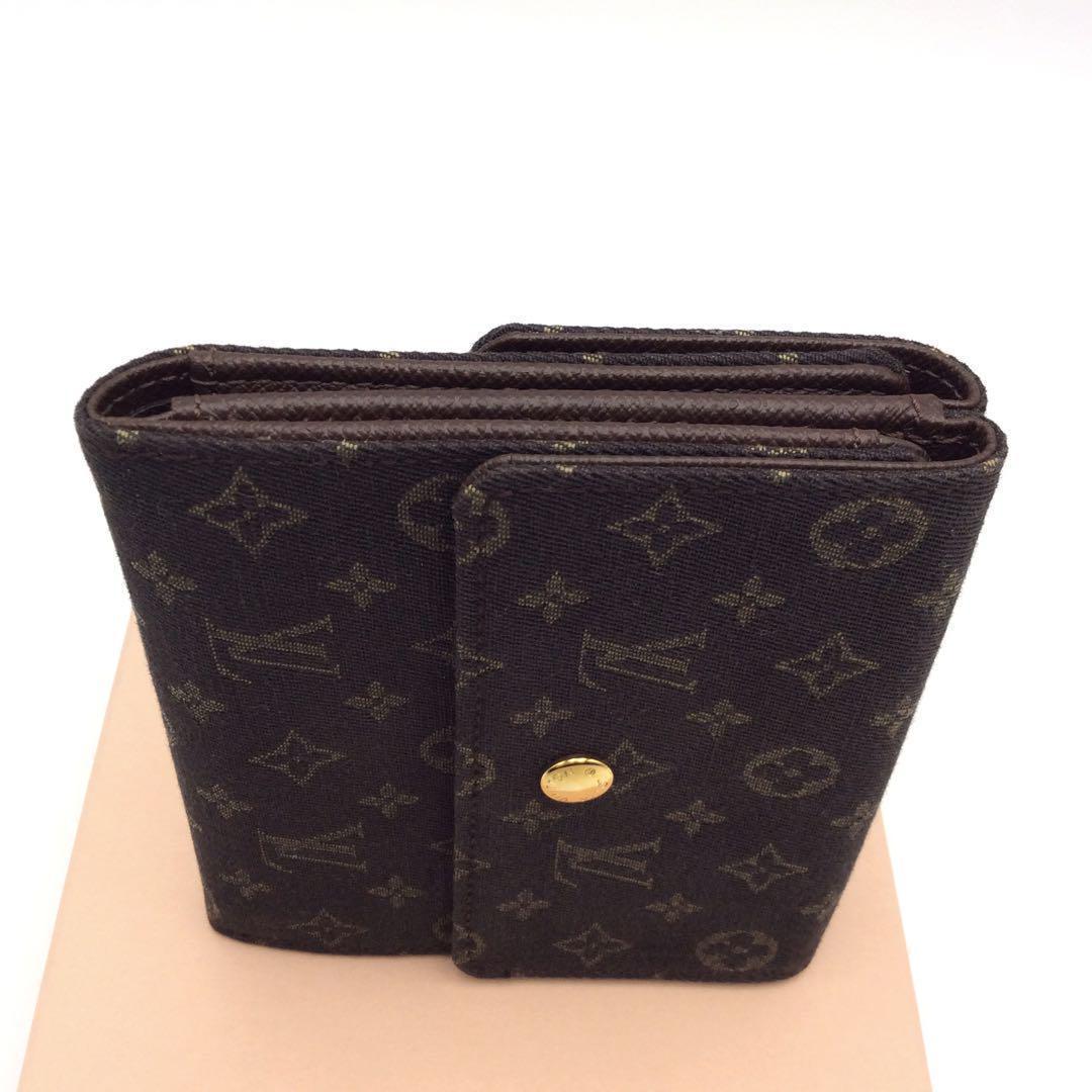 ルイヴィトン モノグラム ミニラン Wホック 三つ折り財布 正規品 新型