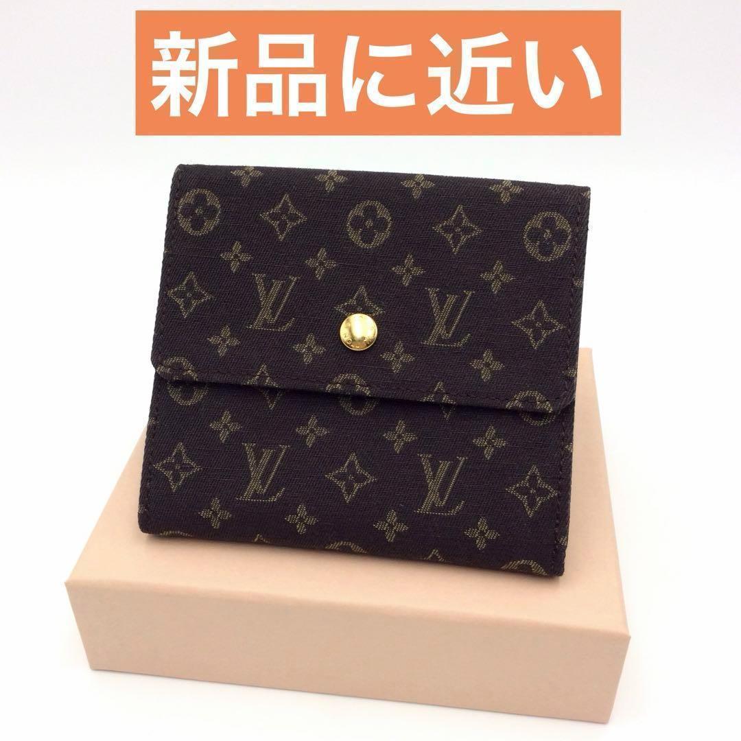 ルイヴィトン モノグラム ミニラン Wホック 三つ折り財布 正規品 新型