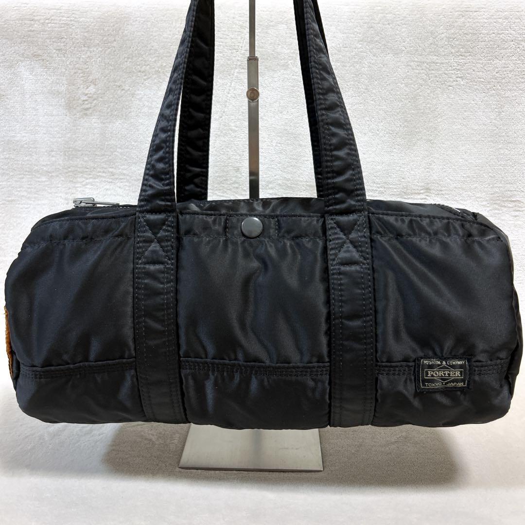 ✨美品✨PORTER ポーター タンカー ミニボストン ドラム ダッフル 黒