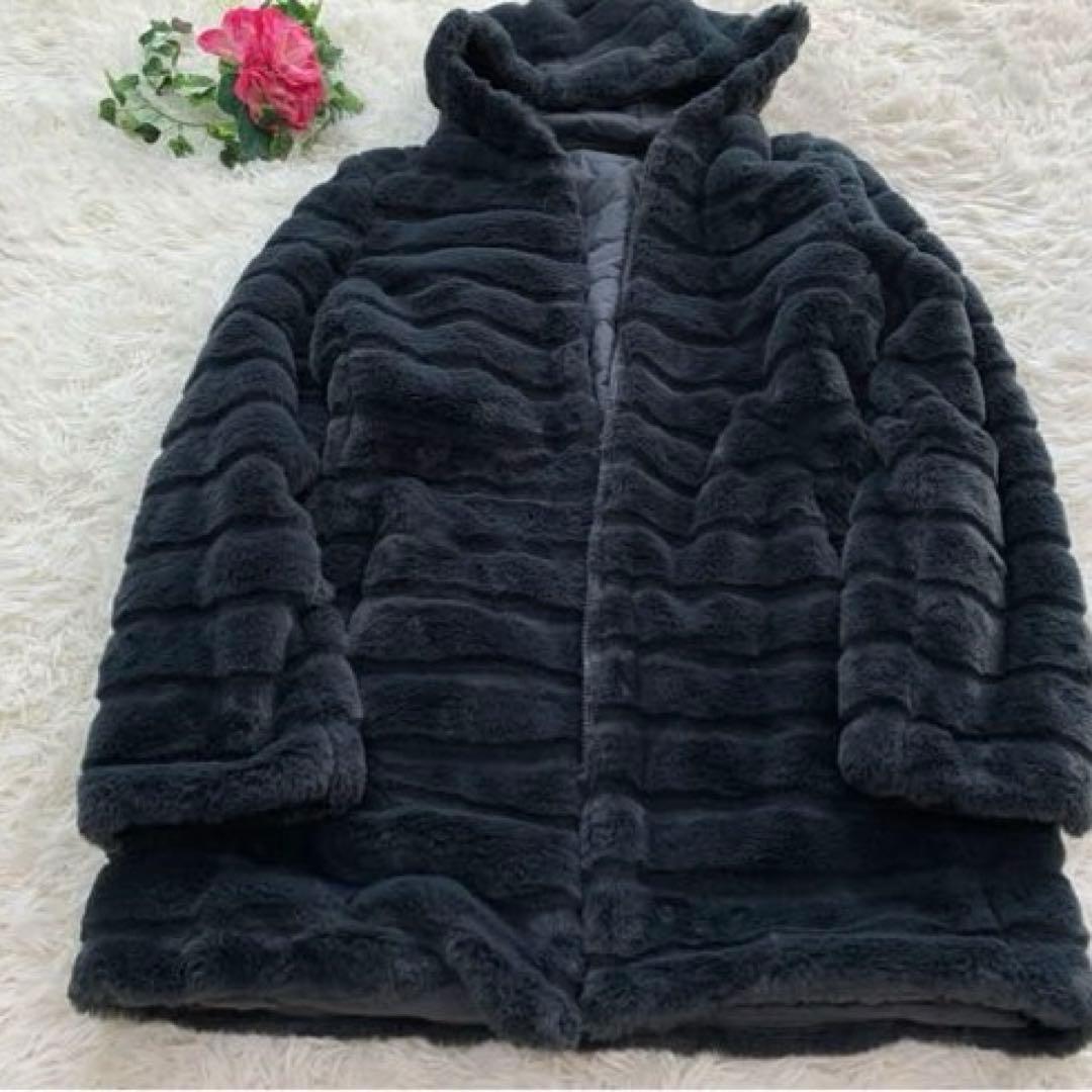 【XL】KATE LALTRAMODA ボアコート リバーシブル 大きいサイズ