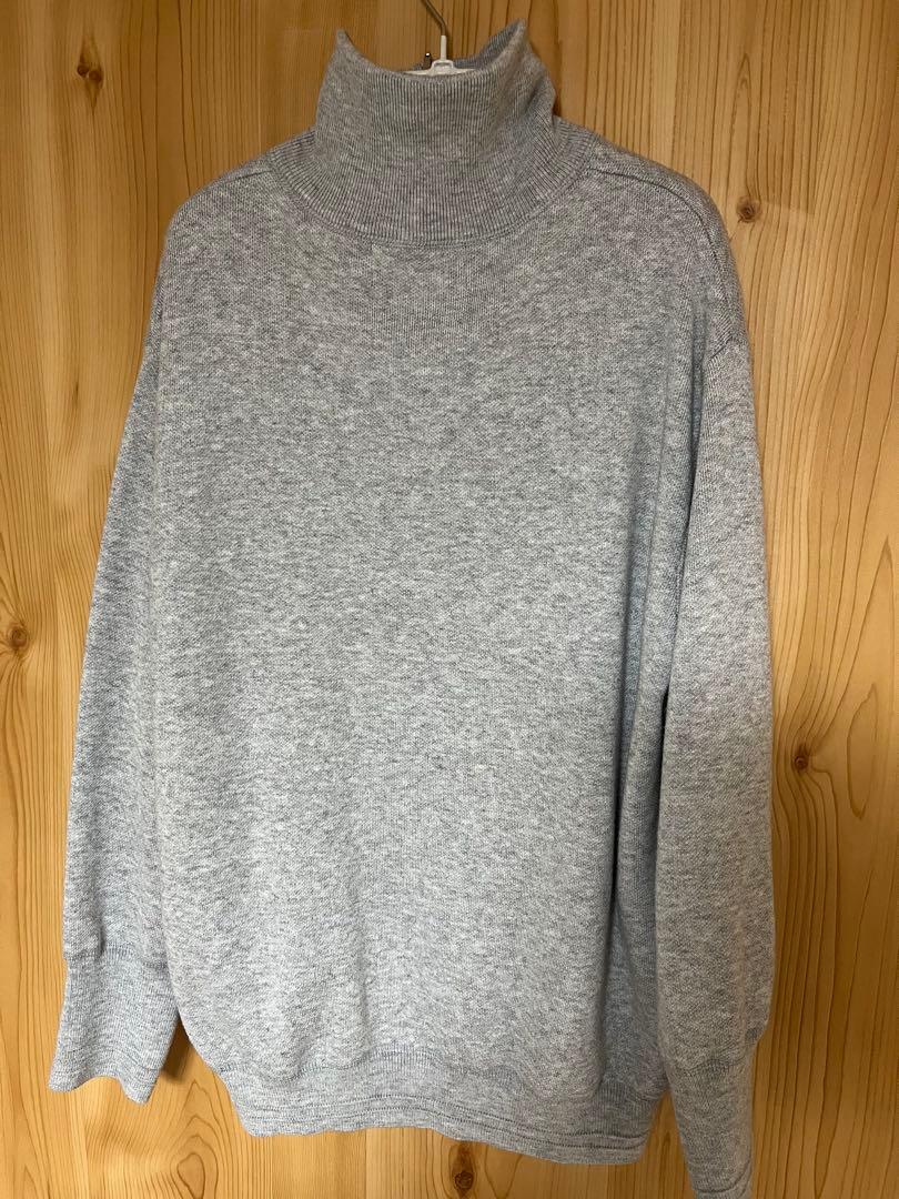 HELIOPOLE スタンドカラーロゴニット