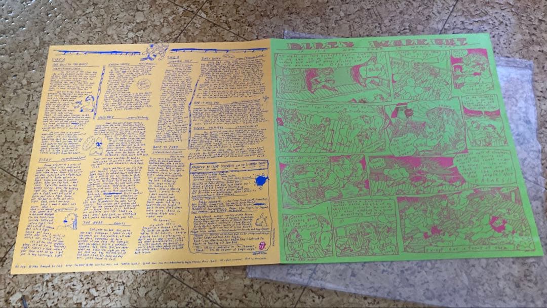 超レア！Rolling Stones Dirty Work LP ステッカー付き