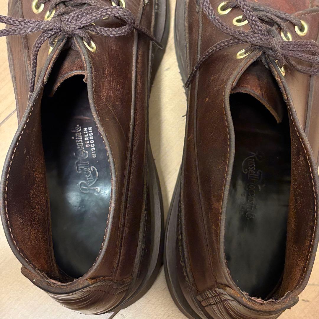 ラッセルモカシン　スポーティングクレーチャッカ　4アイレット 8E オイルレザー