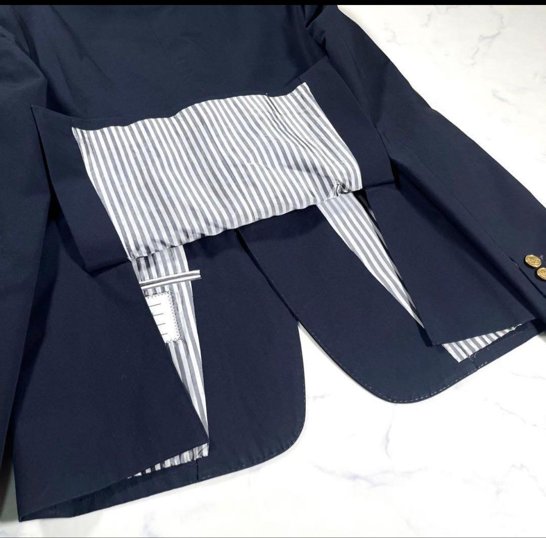 S*S様 【美品】THOM BROWNE トムブラウン　段返り3B紺ブレザー　金