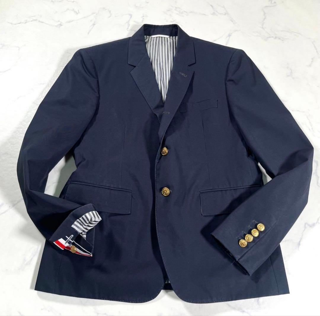 S*S様 【美品】THOM BROWNE トムブラウン　段返り3B紺ブレザー　金