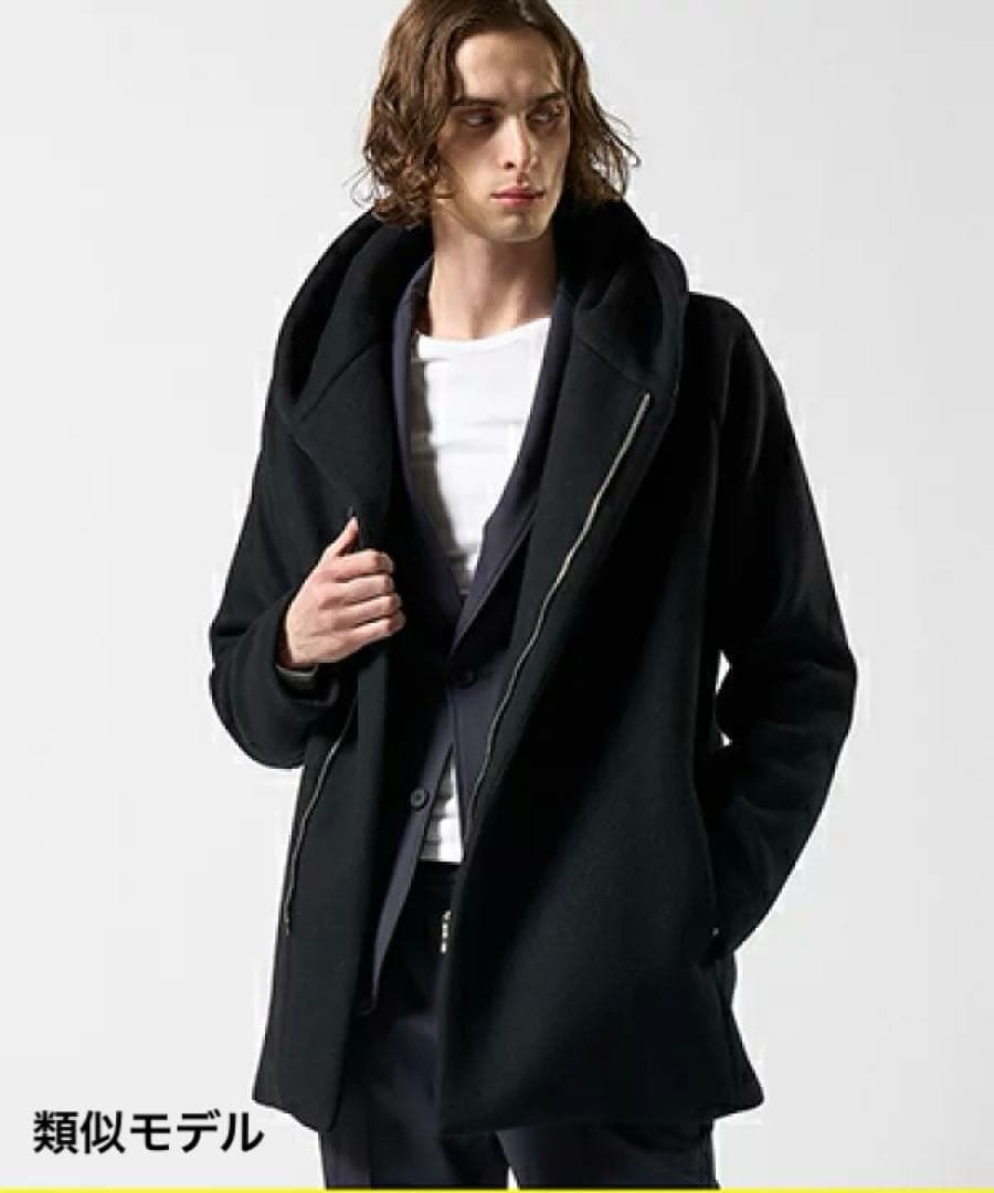 完売品⭐︎wjk ジップウィッチコート フーデッドコート ニットジャージー素材