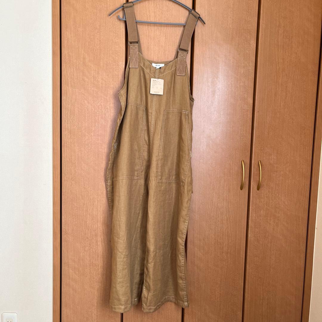 今季完売ニコアンド　ＦＩＮＥリネンツイルサロペット　キャメル