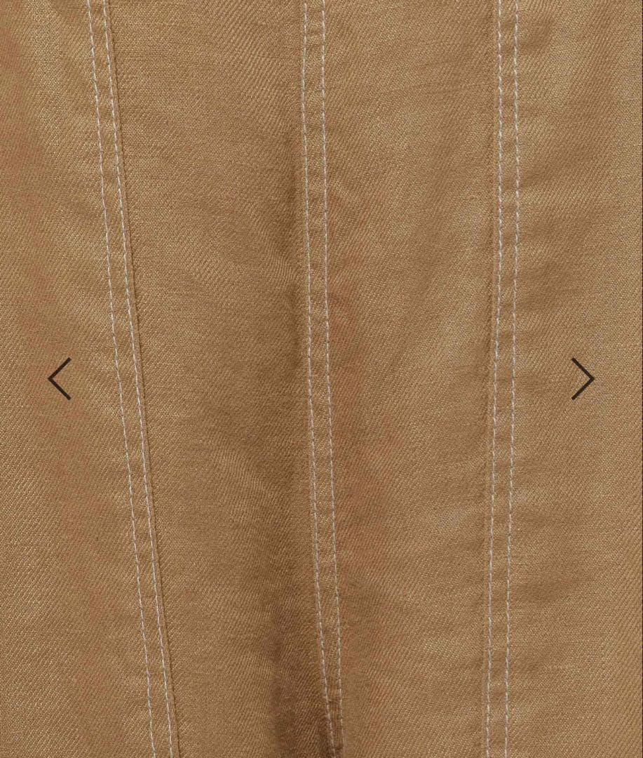 今季完売ニコアンド　ＦＩＮＥリネンツイルサロペット　キャメル