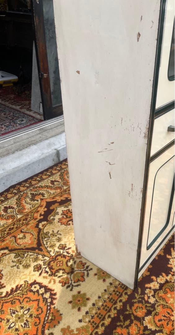 飾り棚 食器棚 水屋 昭和レトロ 当時物 レトロポップ インテリア 白