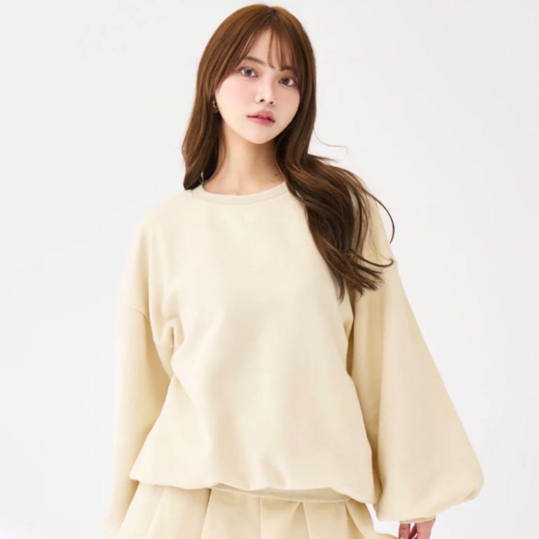 新品未開封　ダーリッチ darich カラーラメスウェットオーバートップス　F