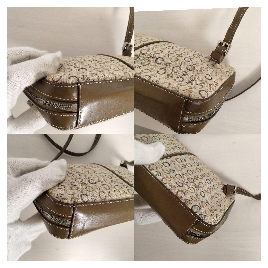 希少 美品 CELINE ショルダーバッグ Cマカダ厶 キャンバス 総柄
