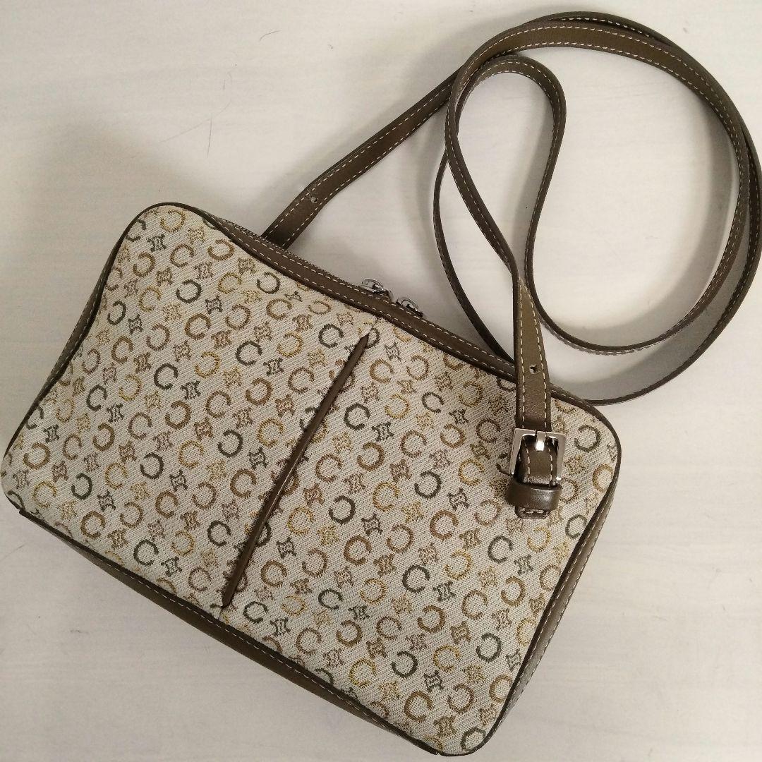 希少 美品 CELINE ショルダーバッグ Cマカダ厶 キャンバス 総柄