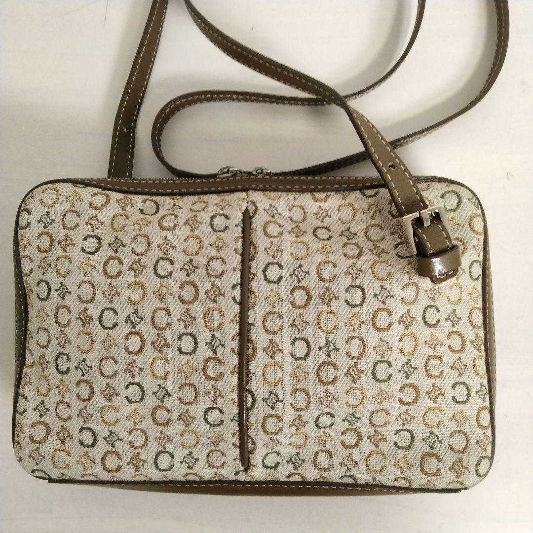 希少 美品 CELINE ショルダーバッグ Cマカダ厶 キャンバス 総柄
