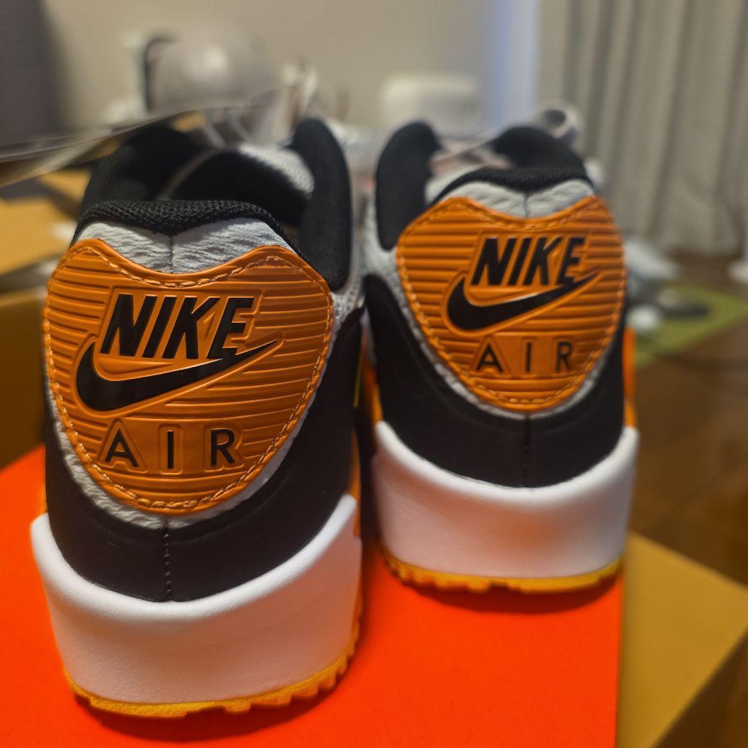 NIKEゴルフ　Nike Air Max 90 グレー/オレンジ　箱有　27cm