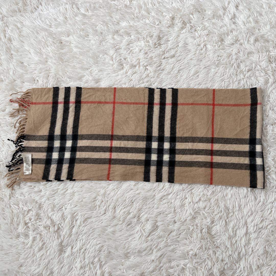 【現行】BURBERRY バーバリー　マフラー　カシミア100 メガチェック