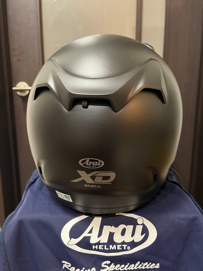 Arai XD フラットブラック 59-60cm ブルーミラーシールド付き