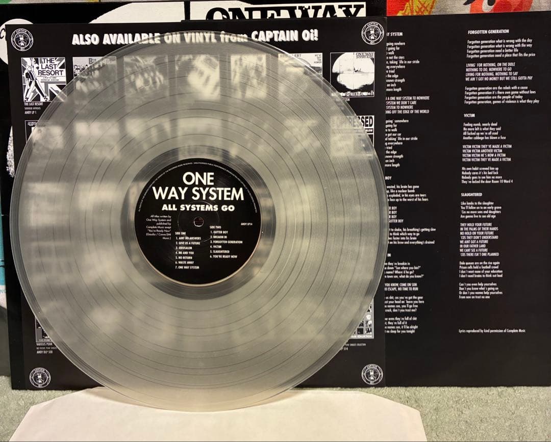 One Way System /All Systems GO限定カラー盤