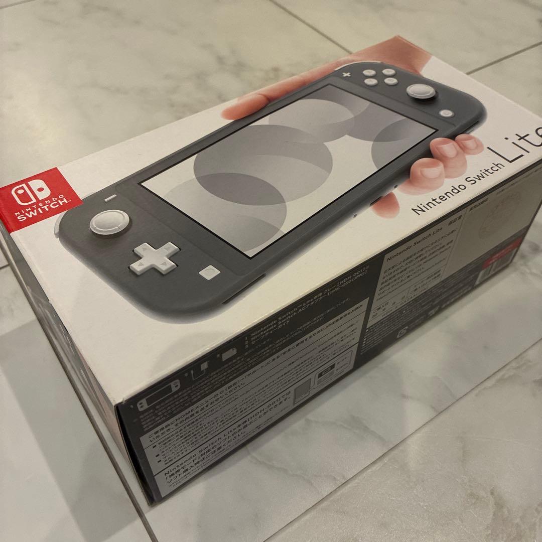 Nintendo Switch Lite グレー 充電器付　箱あり　2020年製