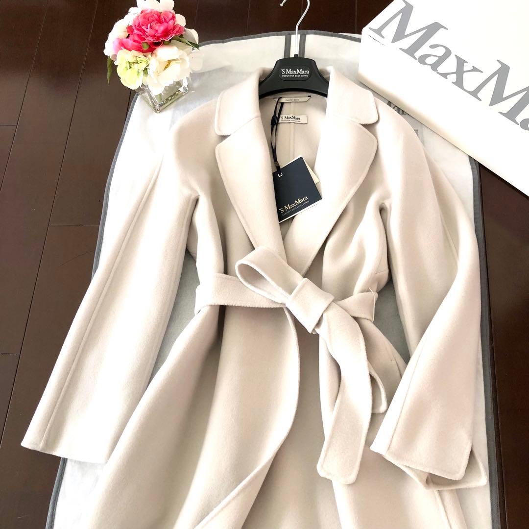 新品タグ付【マックスマーラ】ESTURIA 42 エクリュ　ロングコート