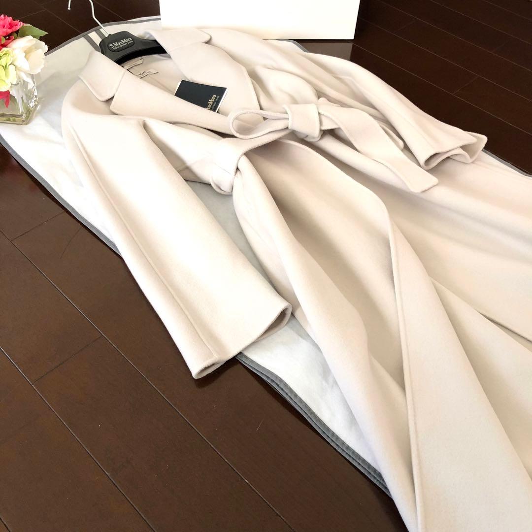 新品タグ付【マックスマーラ】ESTURIA 42 エクリュ　ロングコート