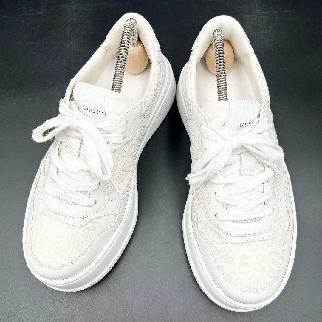 美品✨ グッチ ジャンボGG インターロッキング レディース スニーカー