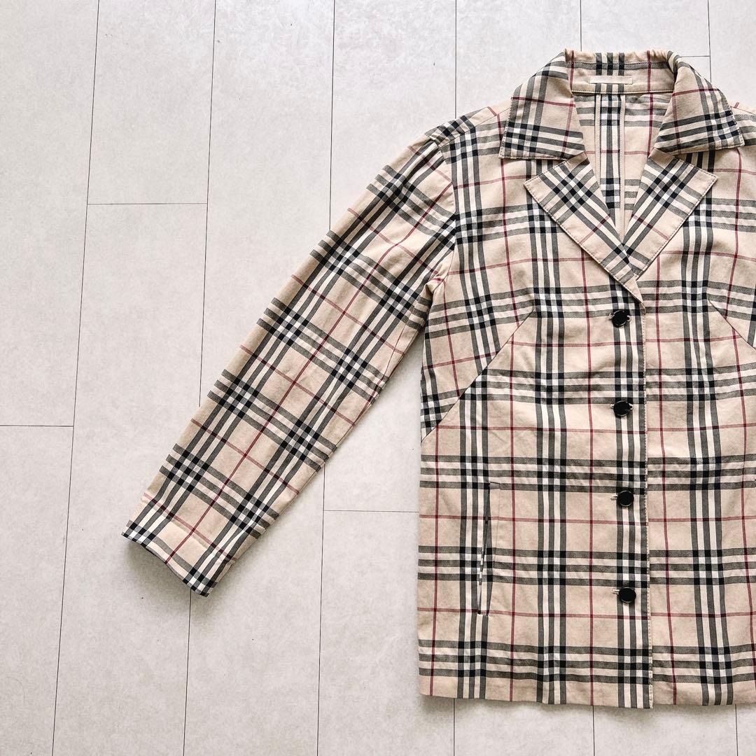 バーバリーロンドン　ノバチェック　ジャケット　40