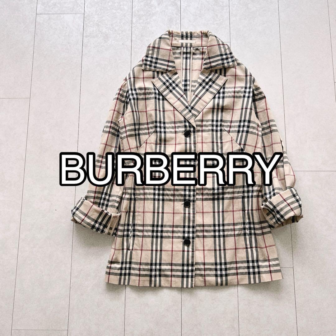 バーバリーロンドン　ノバチェック　ジャケット　40