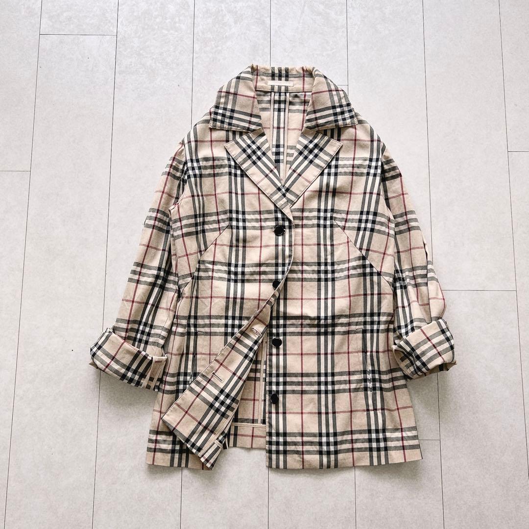 バーバリーロンドン　ノバチェック　ジャケット　40