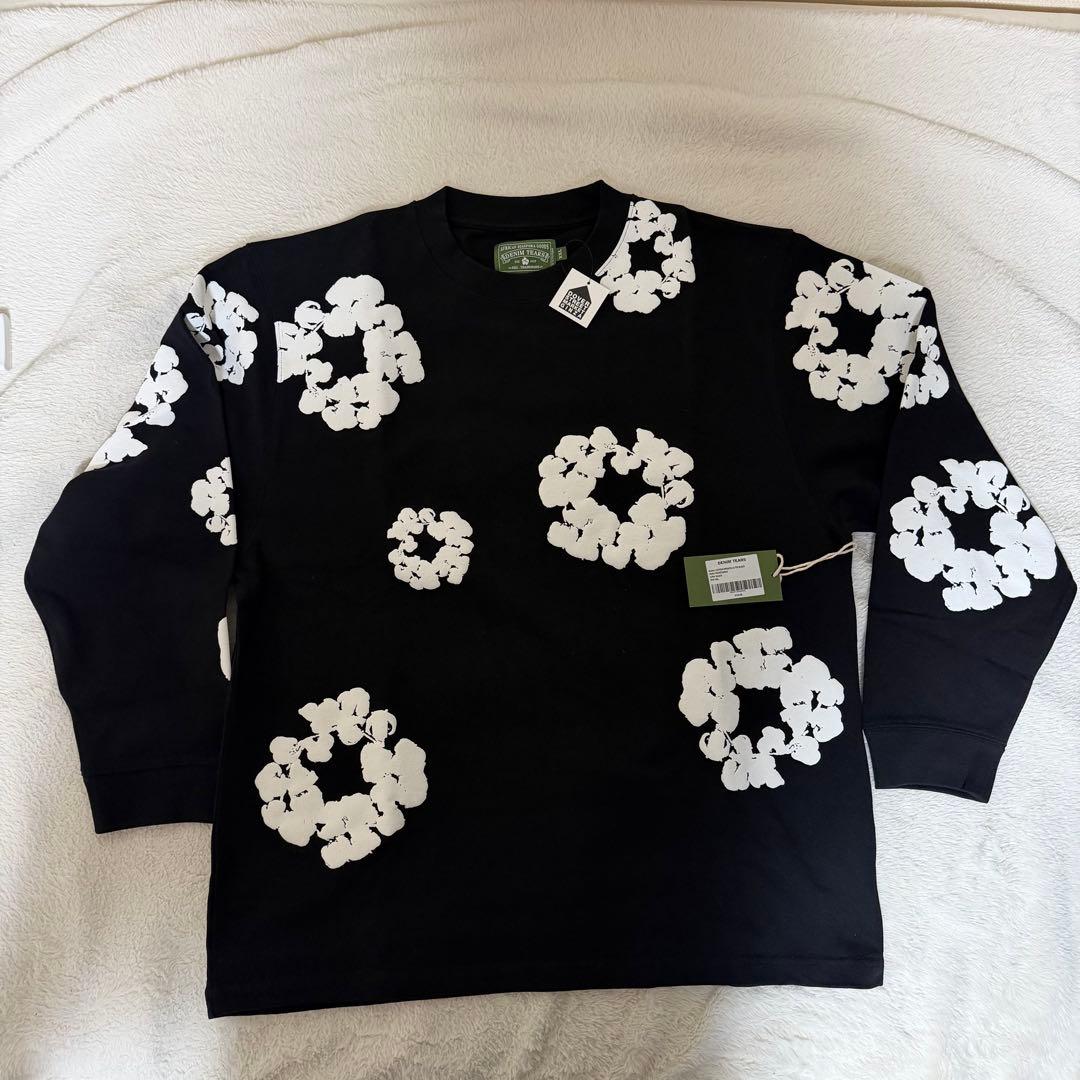 トップス DENIM TEARS L/S Cotton Wreath Tee Black