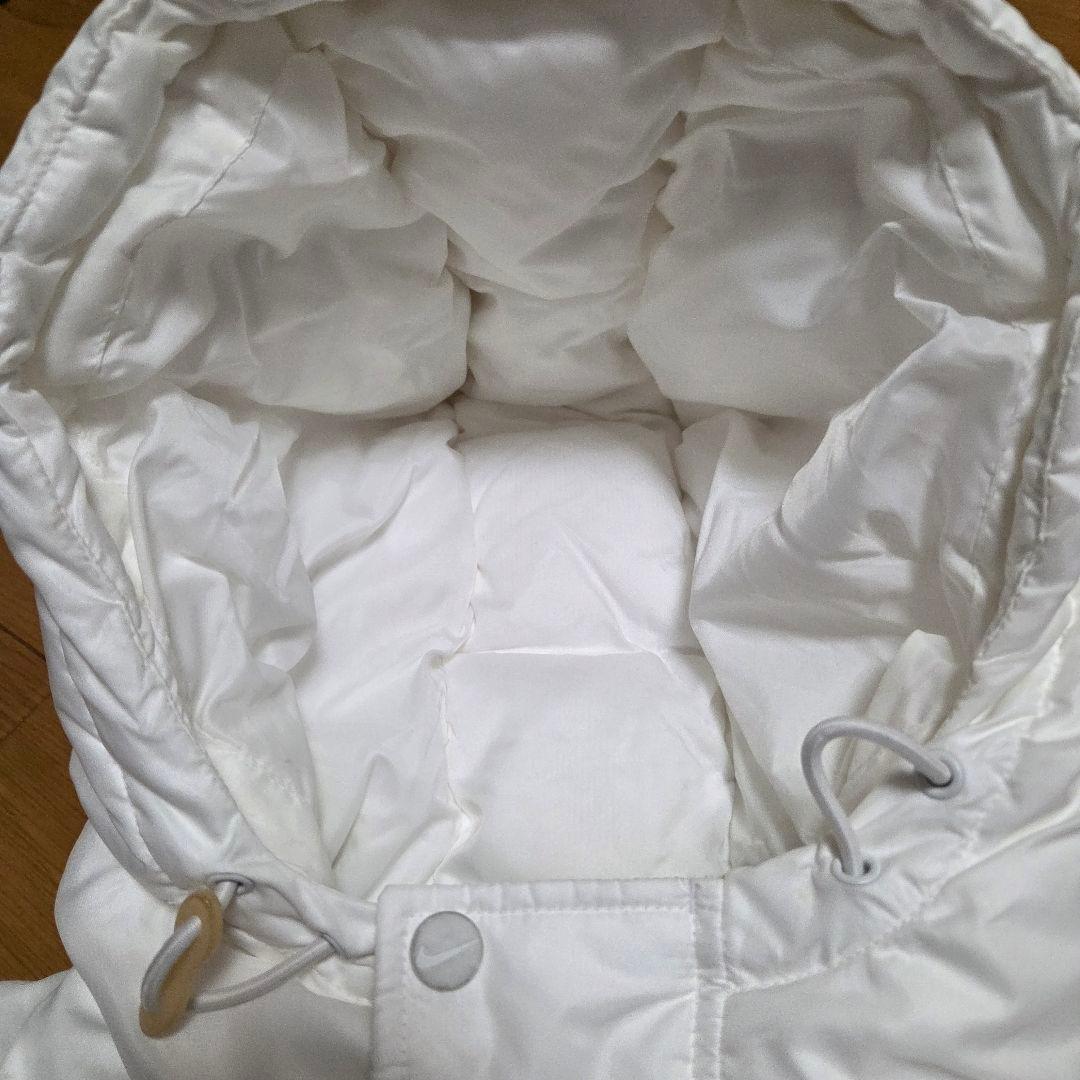 極美品　Nike ホワイト ベンチコート　ロングダウンジャケットLサイズ