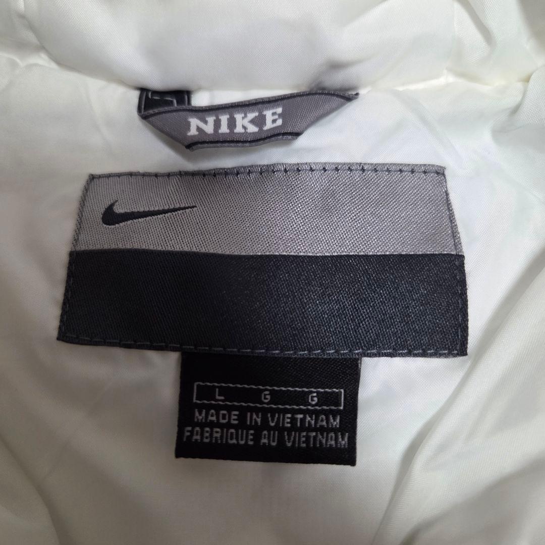 極美品　Nike ホワイト ベンチコート　ロングダウンジャケットLサイズ