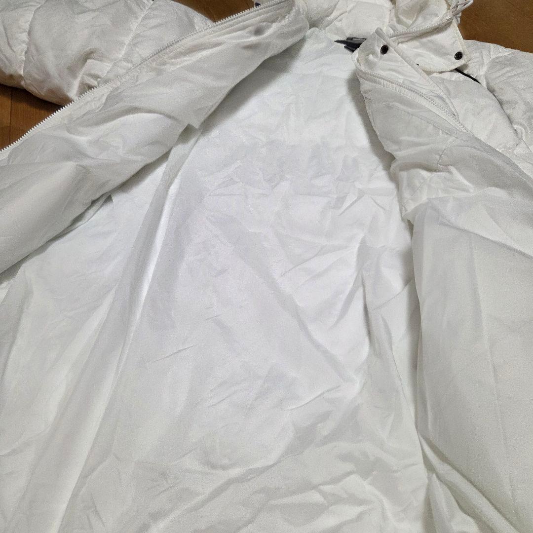 極美品　Nike ホワイト ベンチコート　ロングダウンジャケットLサイズ