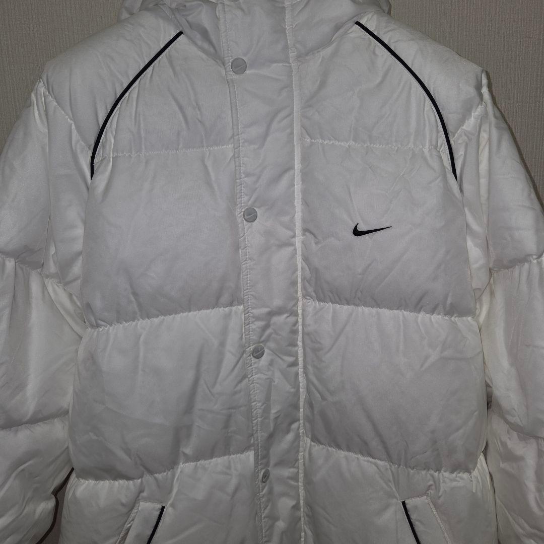 極美品　Nike ホワイト ベンチコート　ロングダウンジャケットLサイズ